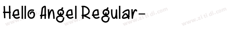 Hello Angel Regular字体转换